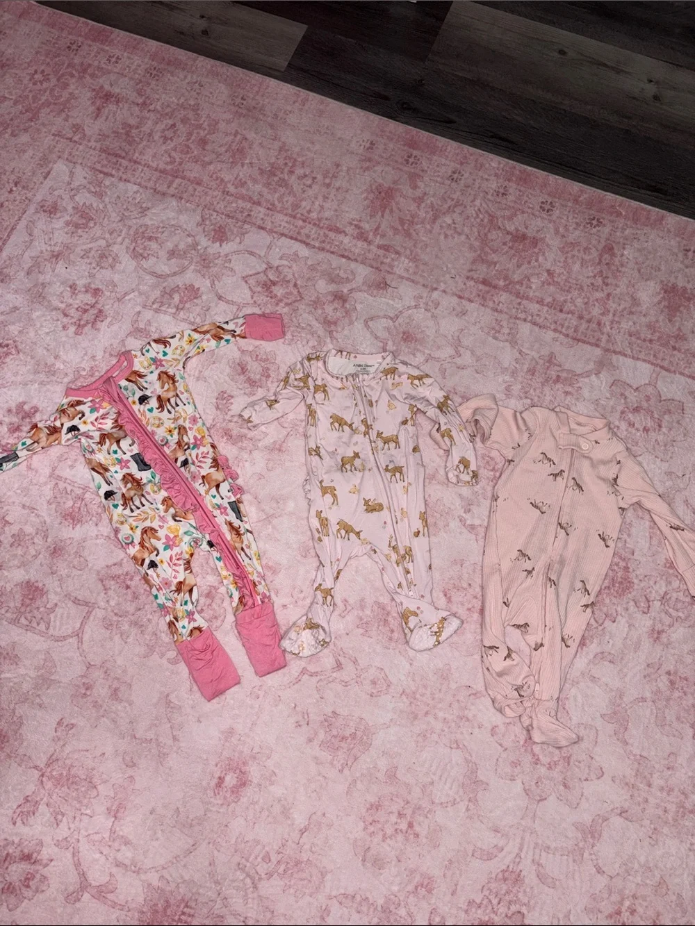 Baby Girl 2 bamboo 1 cotton zip up